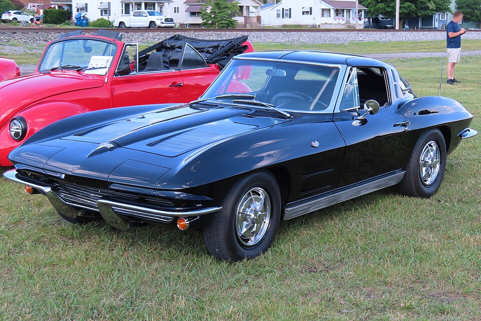 Red 1963 Chevrolet Corvette Sting Ray coupe